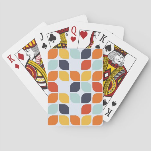 geometrisch patroon pokerkaarten (Achterkant)