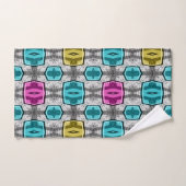 Geometrisch patroon retro jaren zestig bad handdoek (Handdoek)