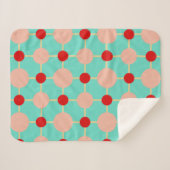 Geometrisch patroon retro sherpa deken (Voorkant (horizontaal))