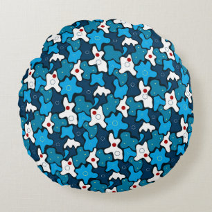 Geometrisch patroon rond kussen