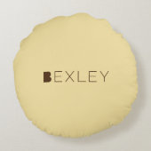 Geometrisch patroon rond kussen (Achterkant)