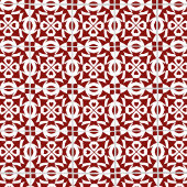 Geometrisch patroon rood en wit tegeltje