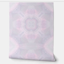 Geometrisch Patroon Roze en Grijze Waterverf Behang