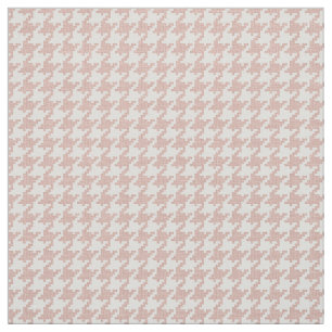 Geometrisch patroon roze en witte dieptand stof