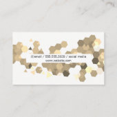 Geometrisch patroon / Sepia Visitekaartje (Achterkant)