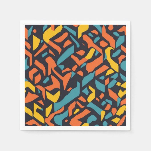 Geometrisch patroon servet (Voorkant)