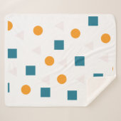 Geometrisch patroon Sherpa Blanket – Gezellig & Mo Sherpa Deken (Voorkant (horizontaal))