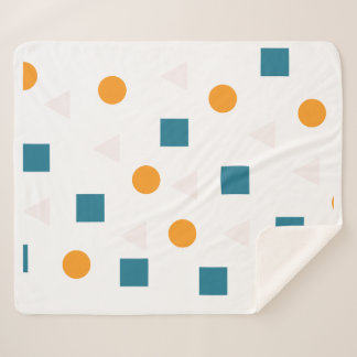Geometrisch patroon Sherpa Blanket – Gezellig & Mo Sherpa Deken