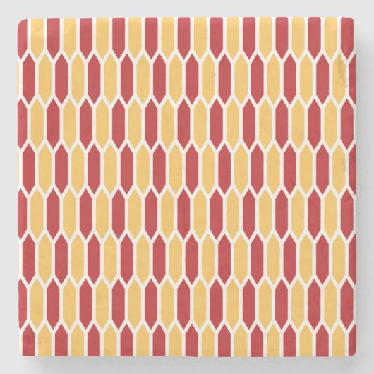 Geometrisch patroon stenen onderzetter (Voorkant)