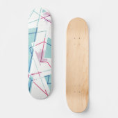 Geometrisch patroon uitwassen skateboard (Voorkant)