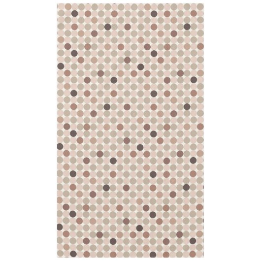 Geometrisch patroon van bruine en roze stippen tafelkleed (Voorkant)