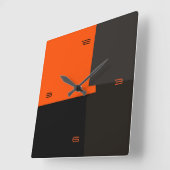 Geometrisch patroon van de abstracte Retrokleurenp Vierkante Klok (Hoek)