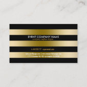 Geometrisch patroon van de goudstrook visitekaartje (Achterkant)