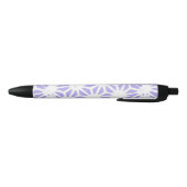 geometrisch patroon van de lavender zwarte inkt pen (Bodem)