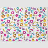 Geometrisch patroon van de Retro van 80-kleuren Tissuepapier (Voorkant)