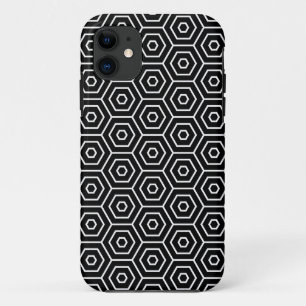 Geometrisch patroon van de textuur van hexagons iPhone 11 hoesje