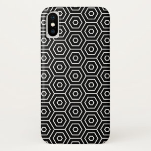 Geometrisch patroon van de textuur van hexagons iPhone x hoesje