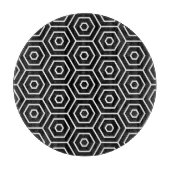 Geometrisch patroon van de textuur van hexagons snijplank (Voorkant)