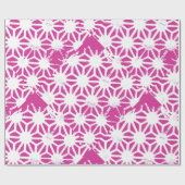 geometrisch patroon van Fuchsia Cadeaupapier (Vlak)