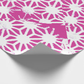 geometrisch patroon van Fuchsia Cadeaupapier (Hoek)