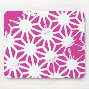geometrisch patroon van Fuchsia Muismat