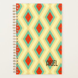 Geometrisch patroon van gepersonaliseerd Abstract  Planner