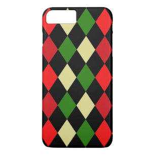 Geometrisch patroon van Holiday Harlequin iPhone 8 Plus / 7 Plus Hoesje