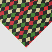 Geometrisch patroon van Holiday Harlequin Tissuepapier (Detail)