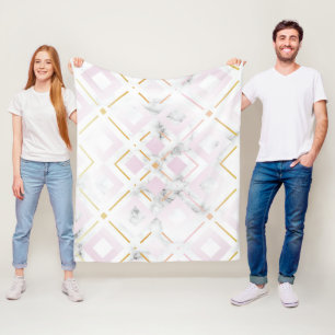 Geometrisch patroon van Kamelia 4 Fleece Deken