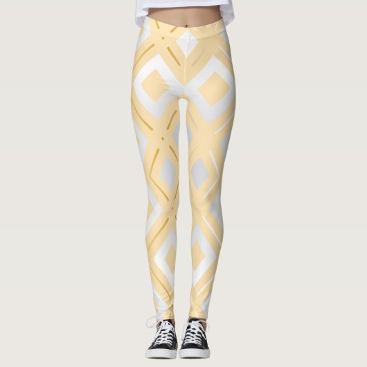 Geometrisch patroon van Kamelia 8 Leggings (Voorkant)