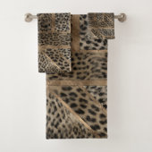 Geometrisch patroon van leopard Fur Texture Bad Handdoek (Insitu)