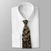 Geometrisch patroon van leopard Fur Texture Stropdas (Gebonden)