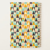 Geometrisch patroon van meer kleurigedriehoeken planner (Achterkant)
