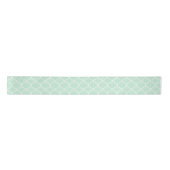 Geometrisch patroon van mint Green Quatrefoil Lint (Voorkant)