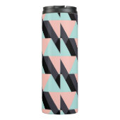 Geometrisch patroon van pasteelkleuren thermosbeker (Achterkant)