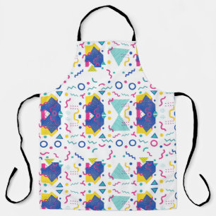 Geometrisch patroon van Retro Memphis Schort