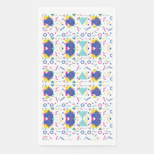 Geometrisch patroon van Retro Memphis Servet