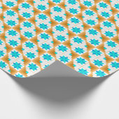 Geometrisch patroon veelkleurige patchwork cadeaupapier (Hoek)