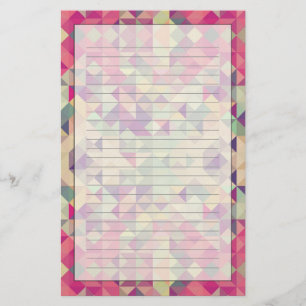 Geometrisch Patroon vintage Hipsters Briefpapier