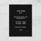 Geometrisch patroon visitekaartje (Achterkant)