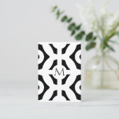 Geometrisch patroon visitekaartje (Staand voorkant)