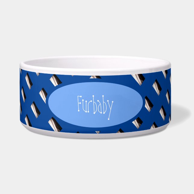 Geometrisch patroon voerbakje (Voorkant)