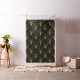 Geometrisch patroon voor zwart en gouden kunst-dec stof