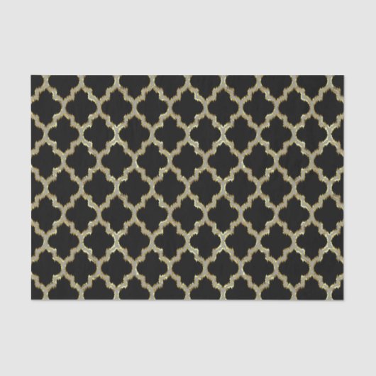 Geometrisch patroon voor zwart-witkoelatrefolie tissuepapier (Voorkant)