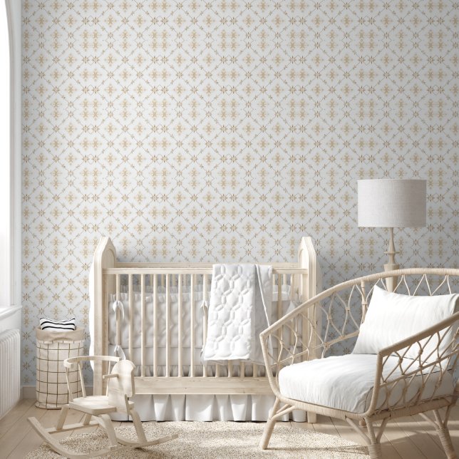 Geometrisch patroon wit behang (Kinderen)