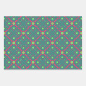 Geometrisch Patroon Wrapping Papier Flat Sheet Set Inpakpapier Vel (Voorkant)