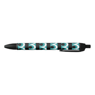 Geometrisch patroon zwarte inkt pen