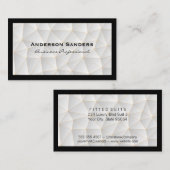 Geometrisch patroon | Zwarte rand Visitekaartje (Voorkant / Achterkant)