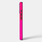 Geometrisch Patroonontwerp in rood en roze Case-Mate iPhone Case (Achterkant / Links)