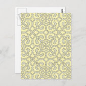 geometrisch patroonrooster briefkaart (Voorkant / Achterkant)